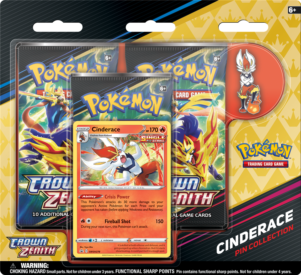 Pokemon: Crown Zenith Pin Collection - Cinderace