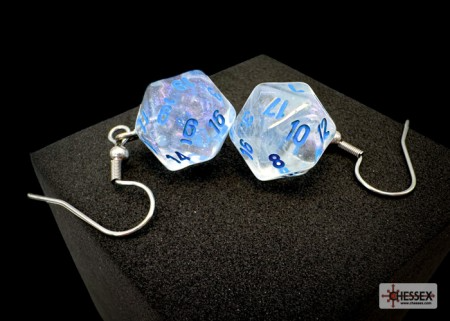 Hook Earrings Borealis Icicle Mini-Poly D20