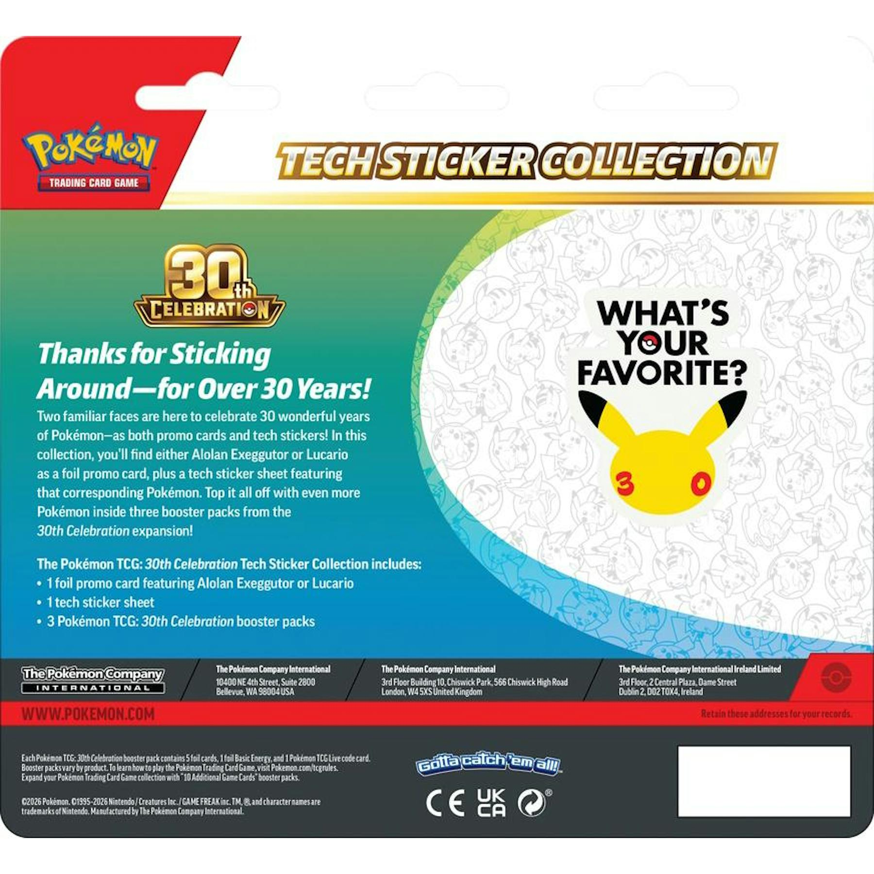 Pokemon 30th Celebration - Tech Sticker Box: Alolan Exeggutor