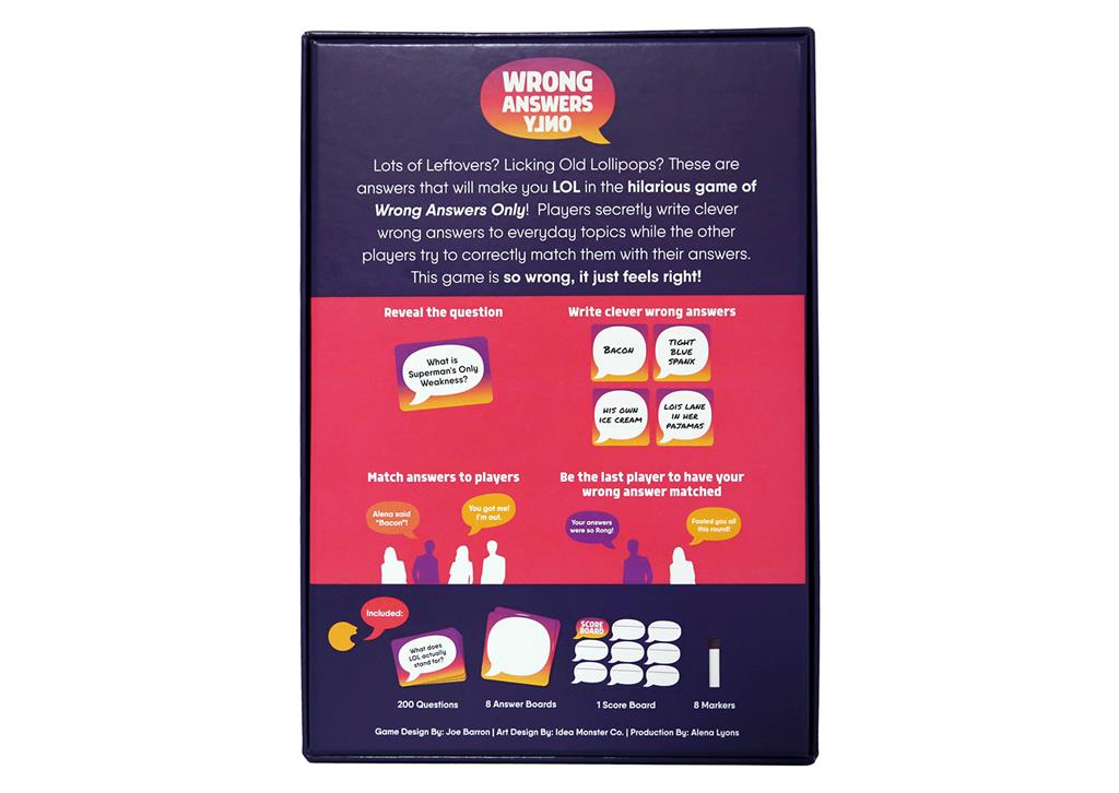 Wrong Answers Only - Partyspel