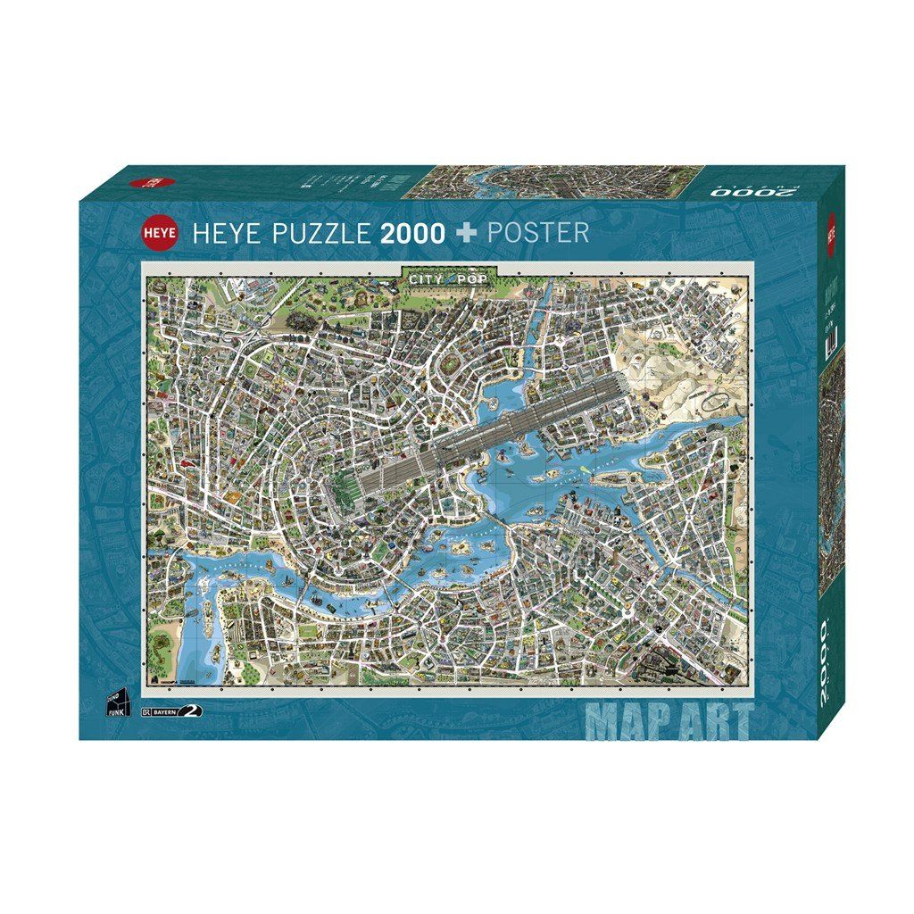 Puzzel City of Pop - 2000 stukjes