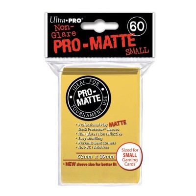 Sleeves: Pro-Matte Yellow Small