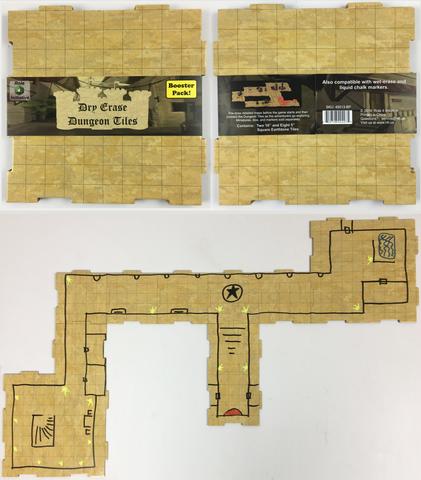Dry Erase Dungeon Tiles: Earthtone Square Booster Pack