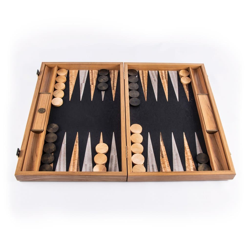 Backgammon Natural Cork - Medium Backgammon Natural Cork - Medium