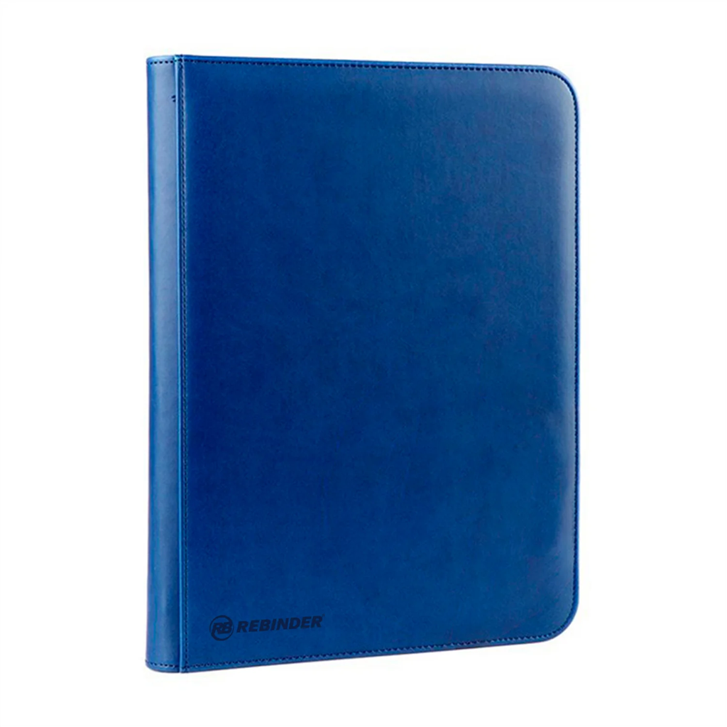 Toploader Binder Zipped 9-pocket Blue