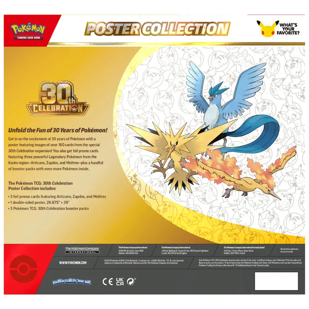 Pokemon 30th Celebration - Poster Collection