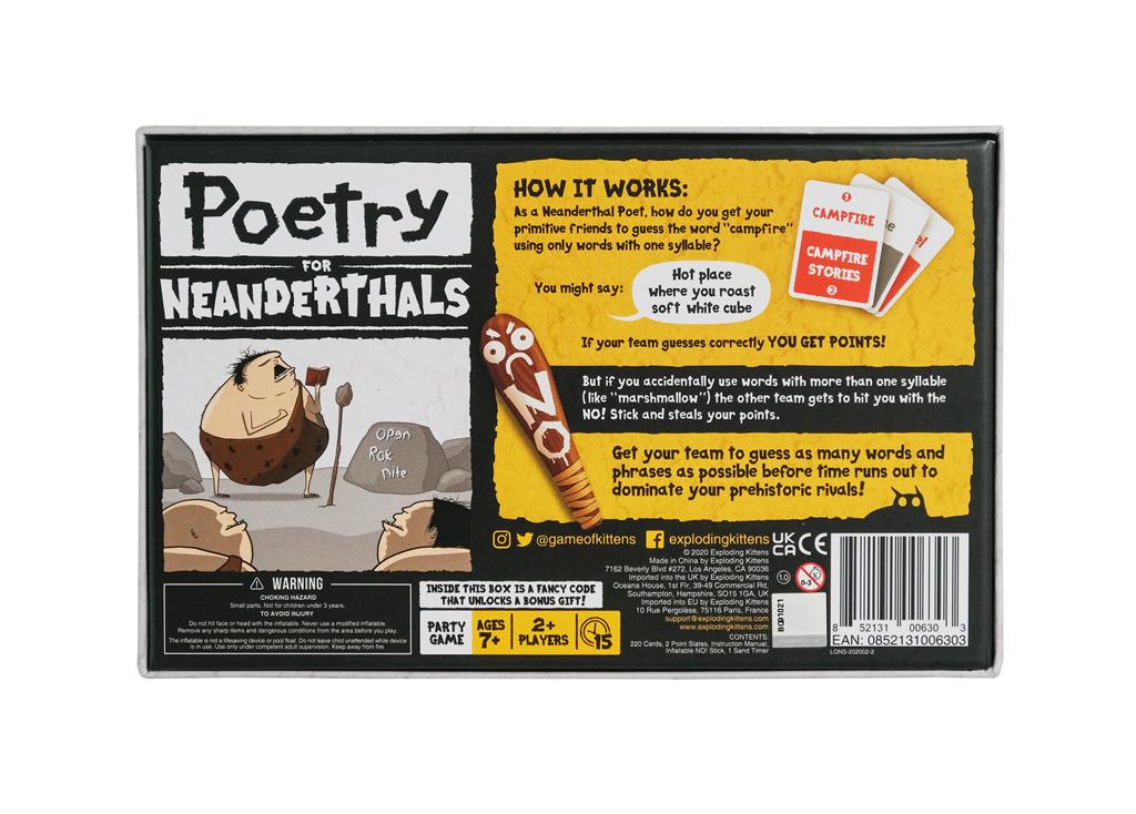 Poetry for Neanderthals - Partyspel