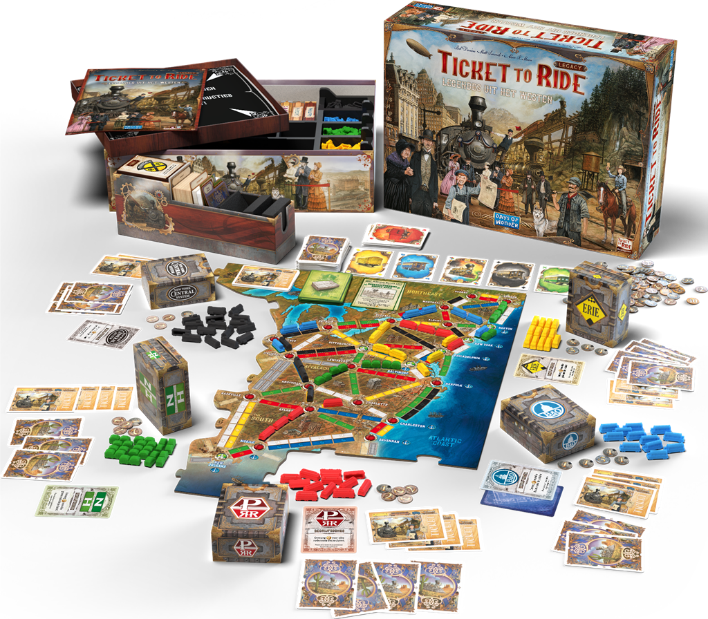 Ticket to Ride Legacy Legendes uit het Westen NL