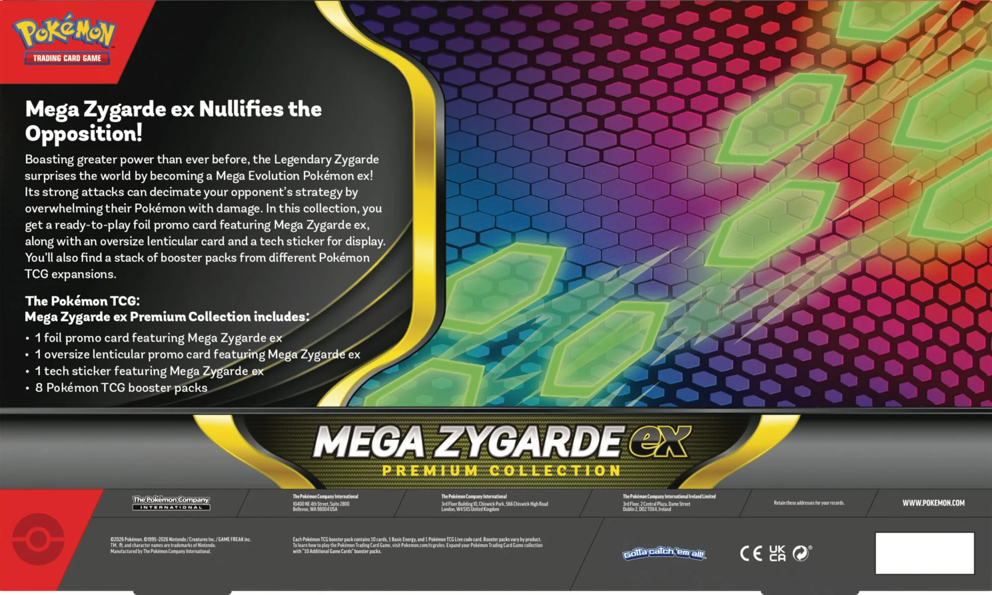 Pokemon: Mega Zygarde Premium ex Box