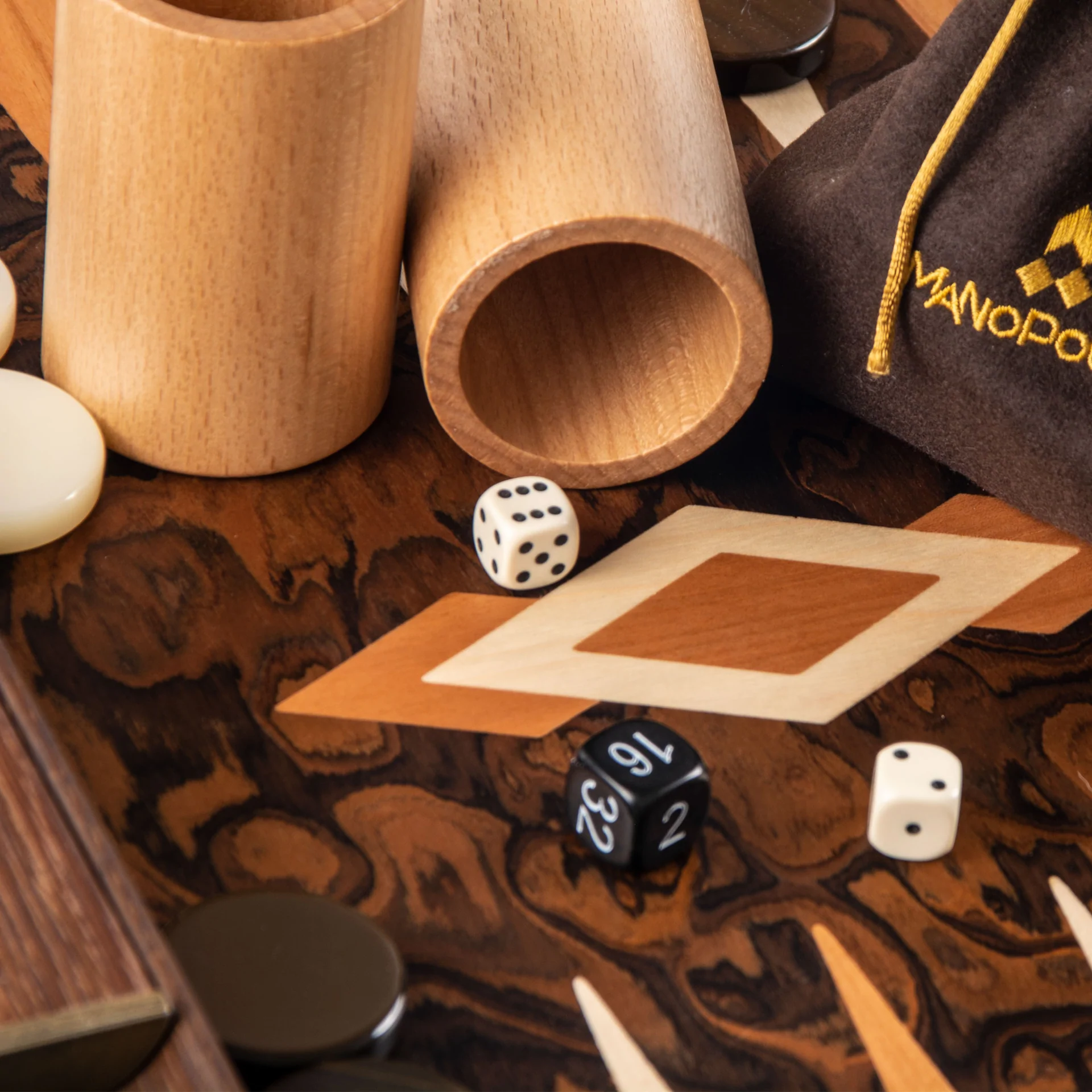 Backgammon: California Walnut Burl