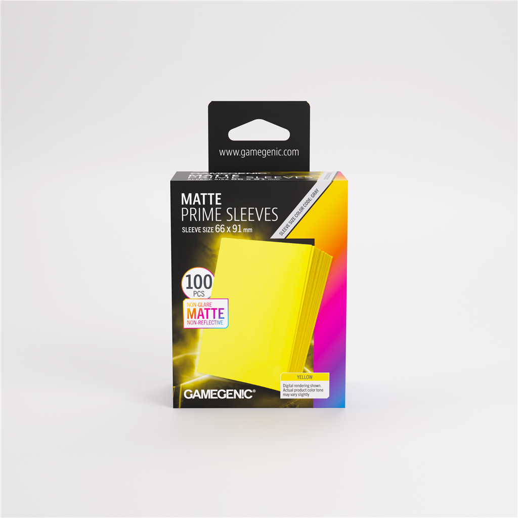 Sleeves: Pack Matte Prime Yellow (100)