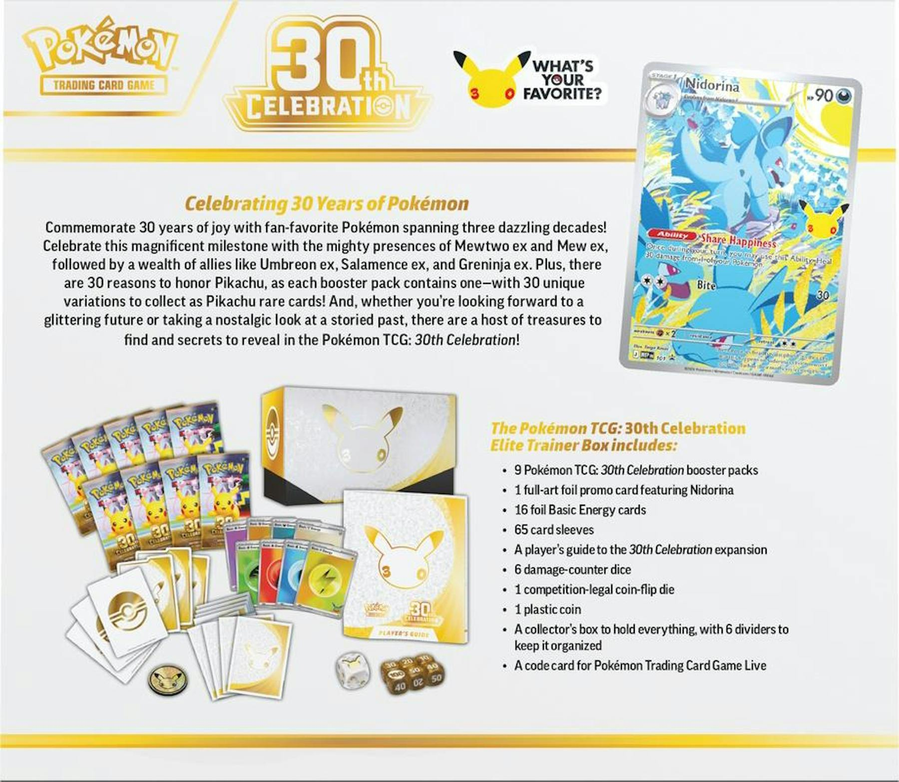Pokemon 30th Celebration - Elite Trainer Box