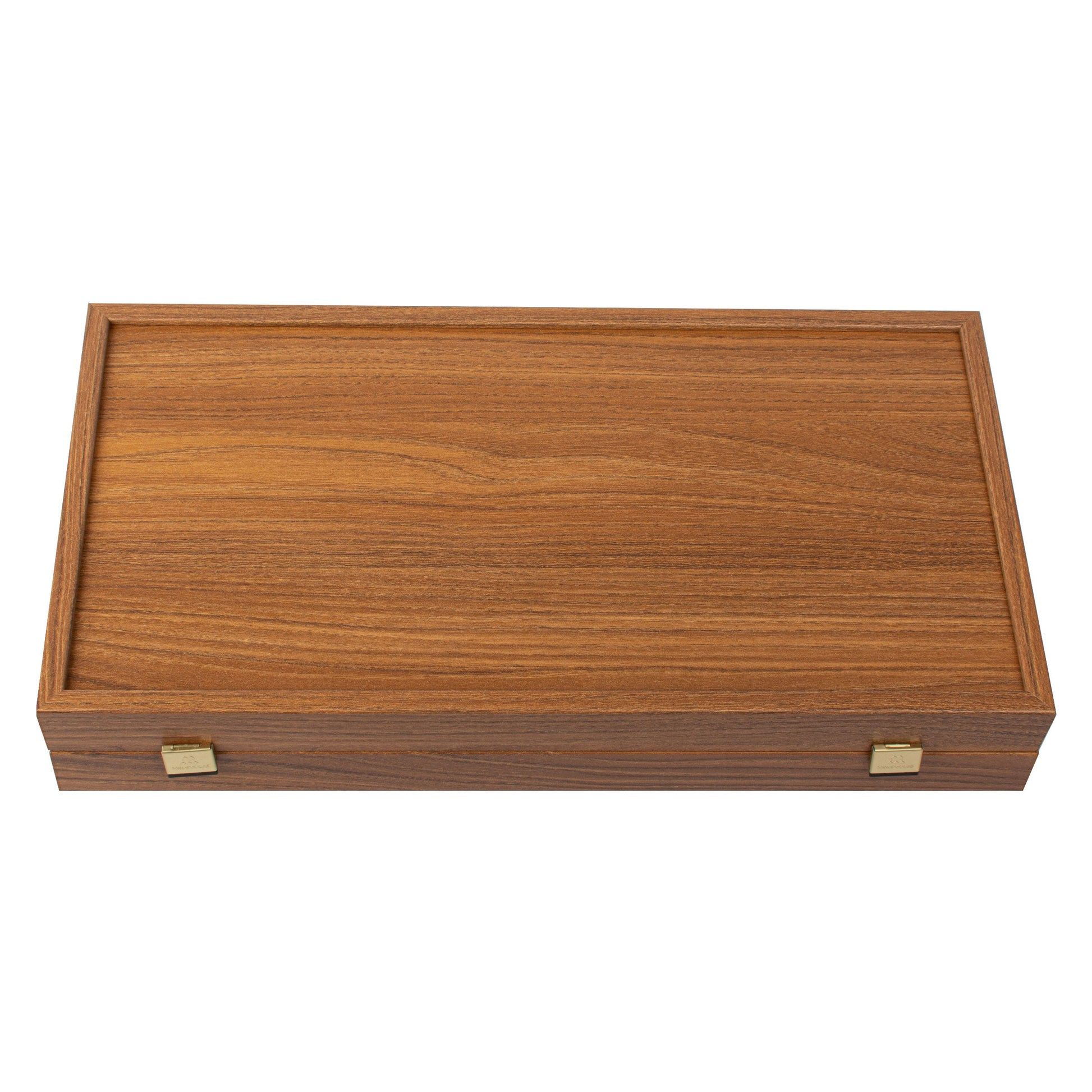 Handgemaakte replica backgammonset van eiken en walnoot