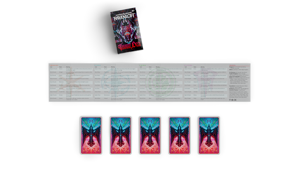 D&D Ravenloft Horrors Within Tarokka Deck