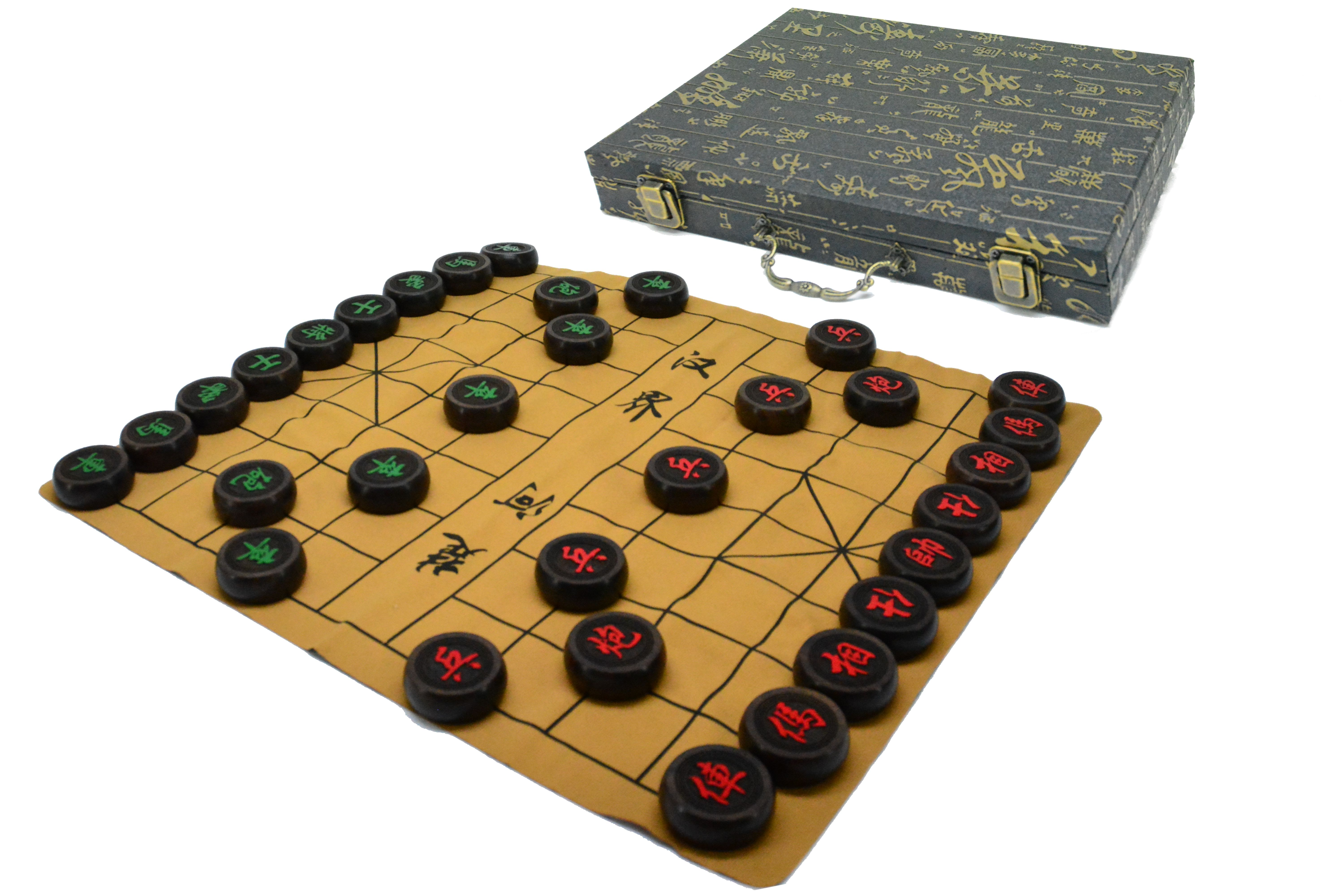 Xiang-Qi chineesschaak stenenset rond 32mm.