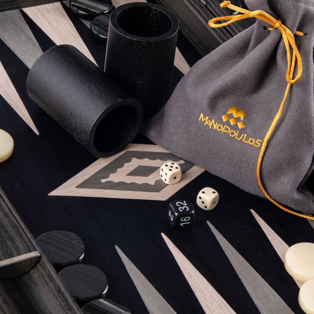 Backgammon: Pearly Grey Vavona - Large