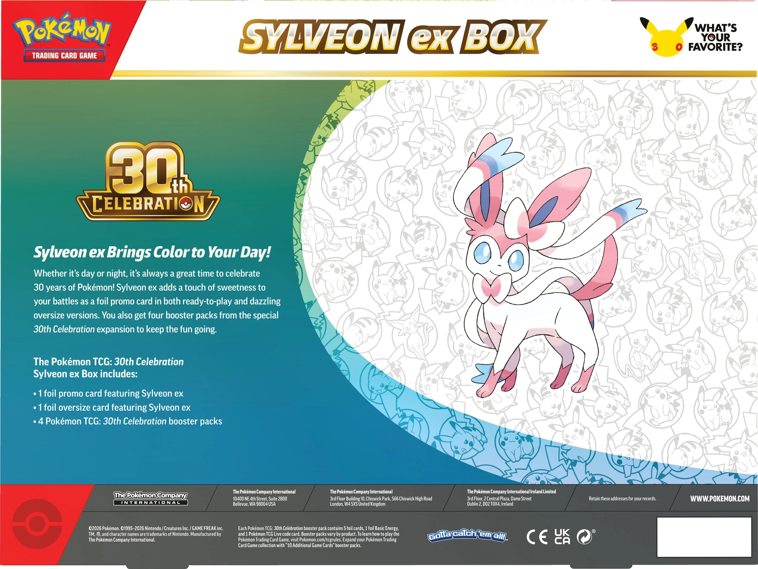 Pokemon 30th Celebration - Sylveon-ex Box