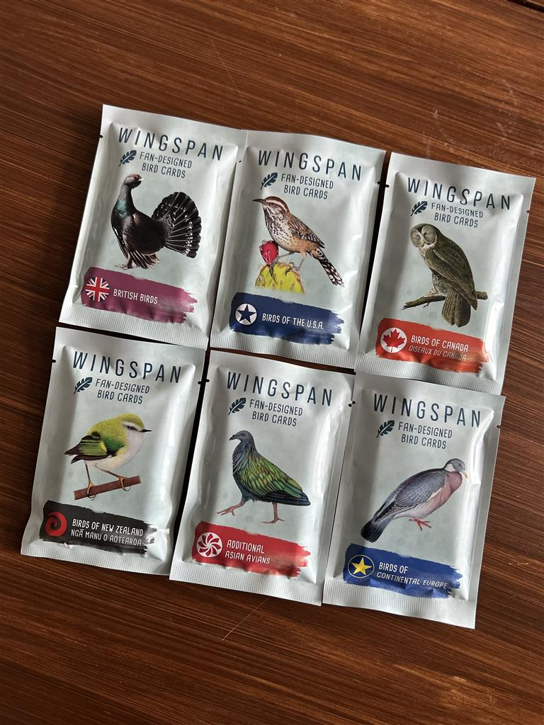 Wingspan Fan-Designed Bird Packs Display 6