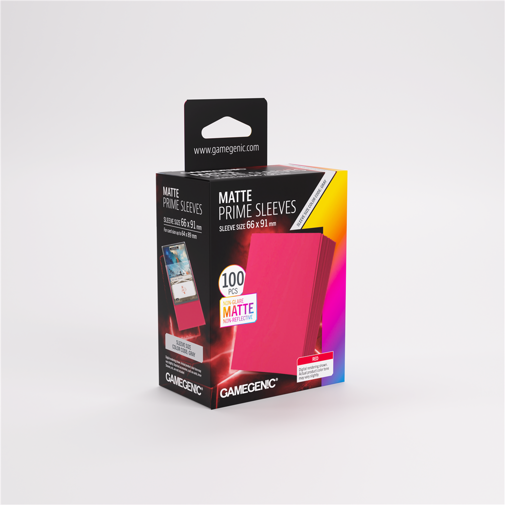 Sleeves: Pack Matte Prime Red (100)
