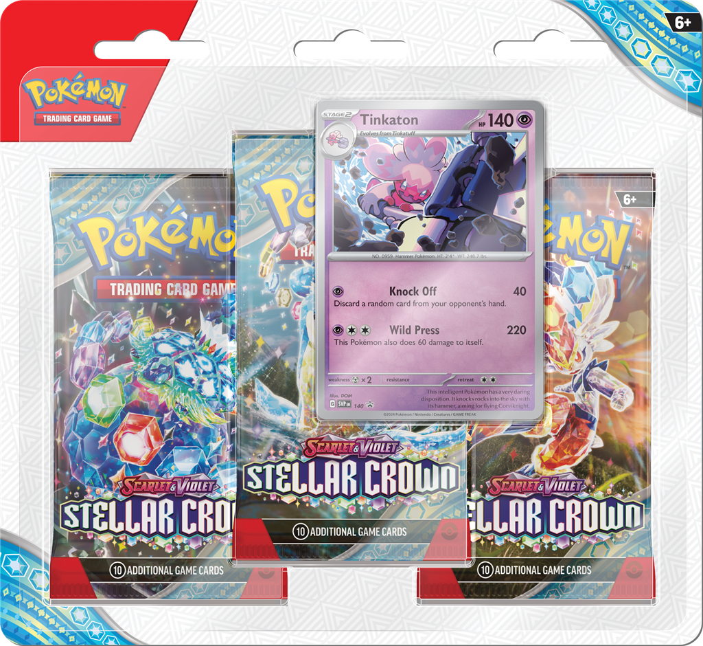 Pokemon: SV07: Stellar Crown - Booster Blister: Tinkaton