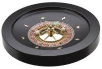 Roulette bak 36 cm zwart hout MDF/metaal