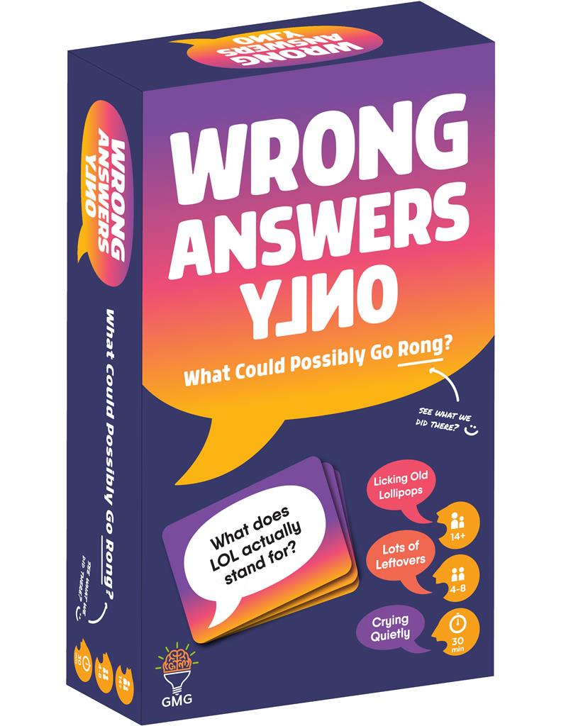 Wrong Answers Only - Partyspel