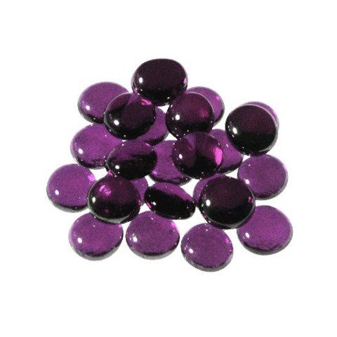 Glass Gaming Stones - Crystal Purple (40+)