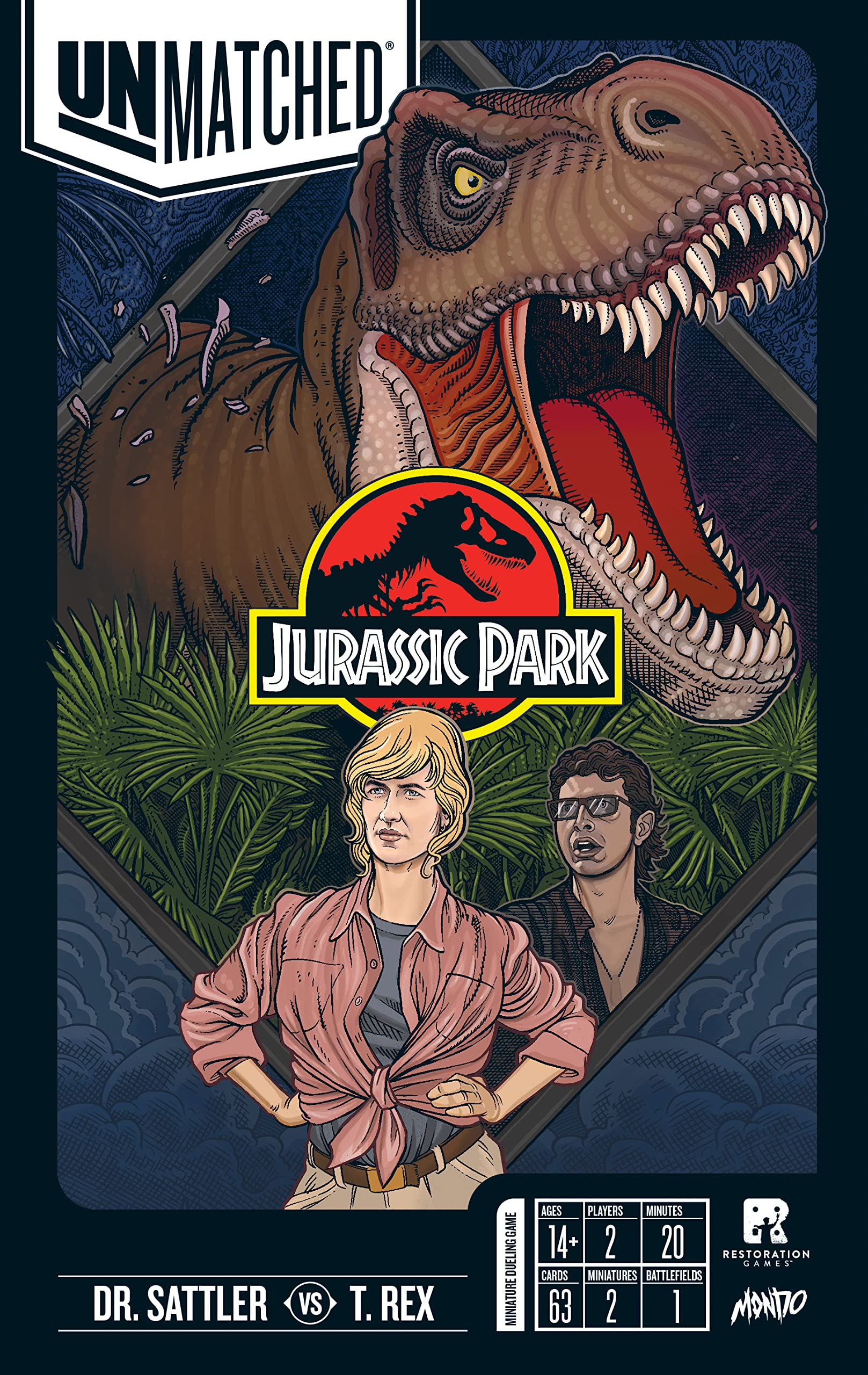 Unmatched - Jurassic Park Dr. Sattler vs T. Rex