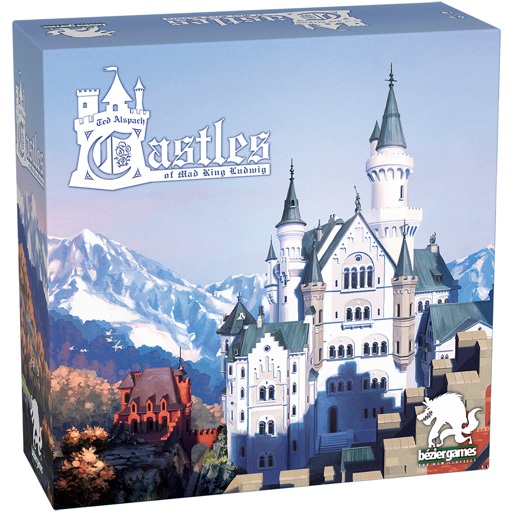 Castles of Mad King Ludwig - Second Edition Expantions (bovenkant ingedeukt en gescheurd)
