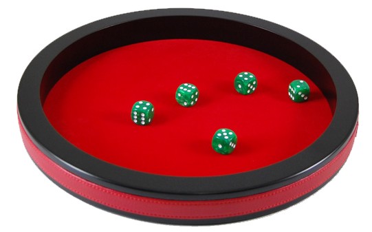 Dobbelpiste 30cm - rood vilt