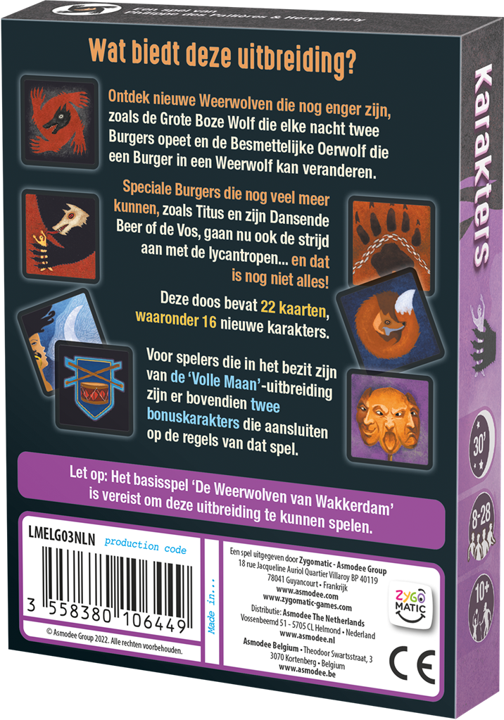 De Weerwolven van Wakkerdam: Karakters