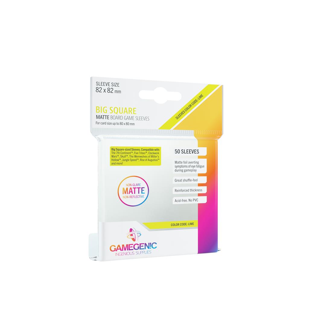 Sleeves: Matte Big Square-Sized 82x82mm (50)