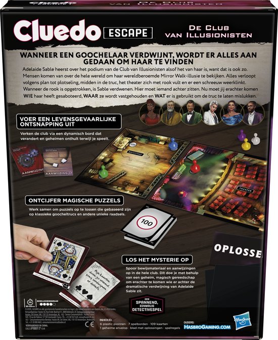 Cluedo Escape The Illusionist Club