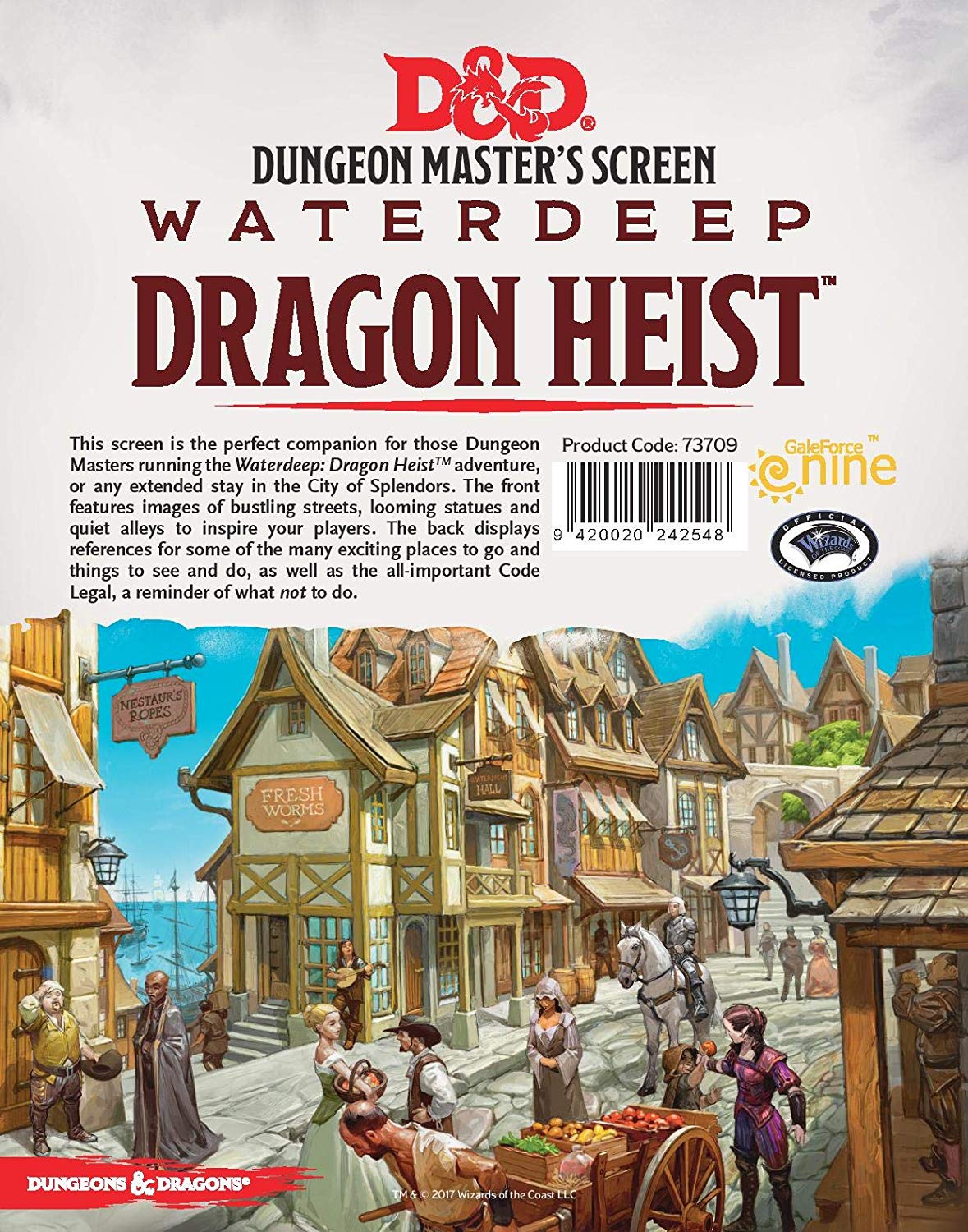 Dungeons & Dragons: Waterdeep Dragon Heist DM Screen
