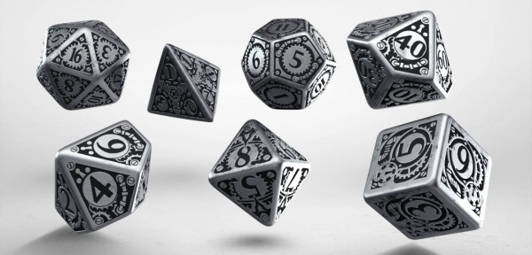Metal Steampunk Dice Set (7)