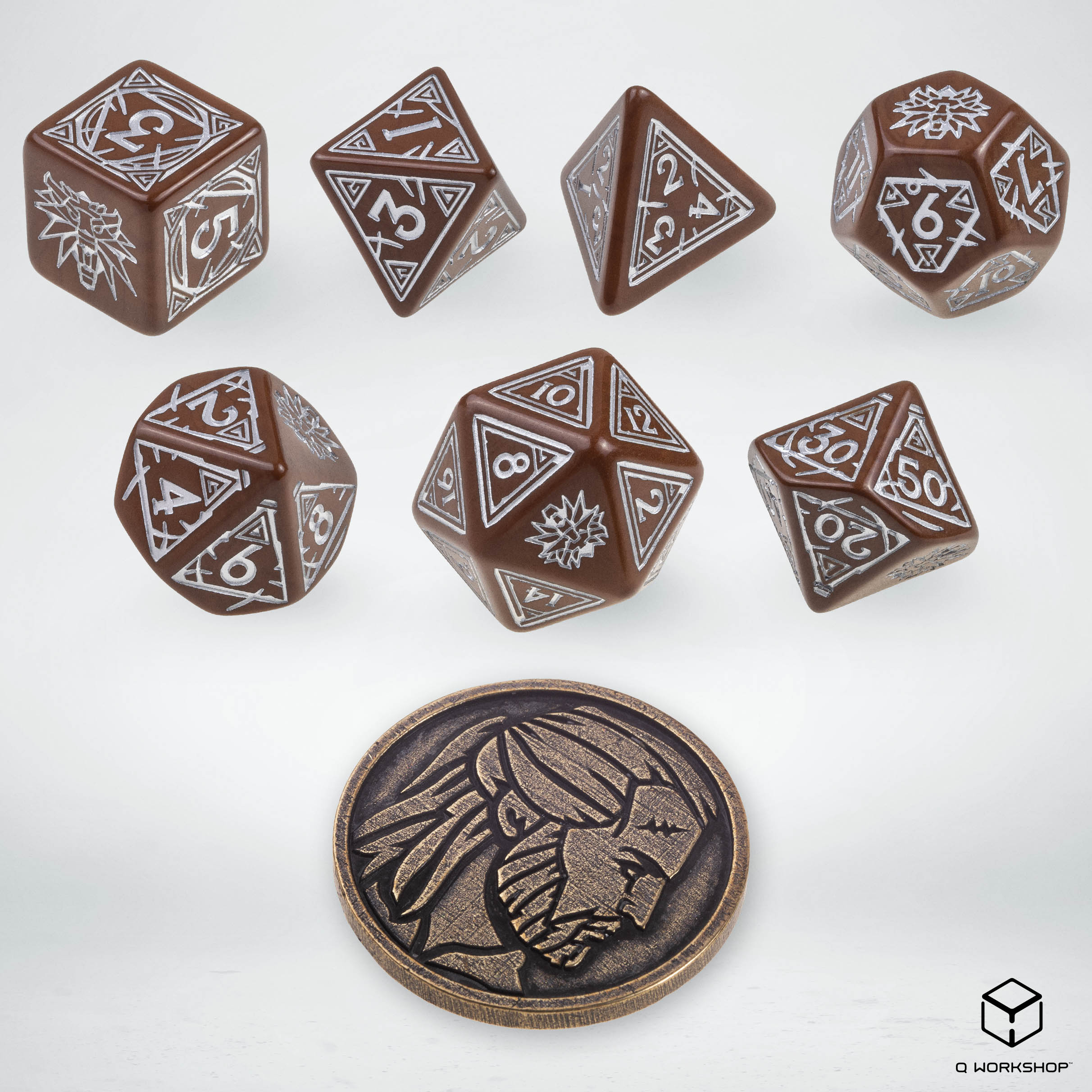 The Witcher Dice Set Geralt - The Roach's companion