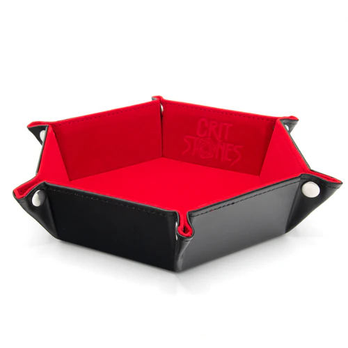 CritStones Foldable Dice Tray Red
