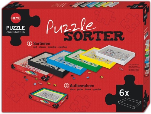 Puzzel Sorteerder set van 6 boxen