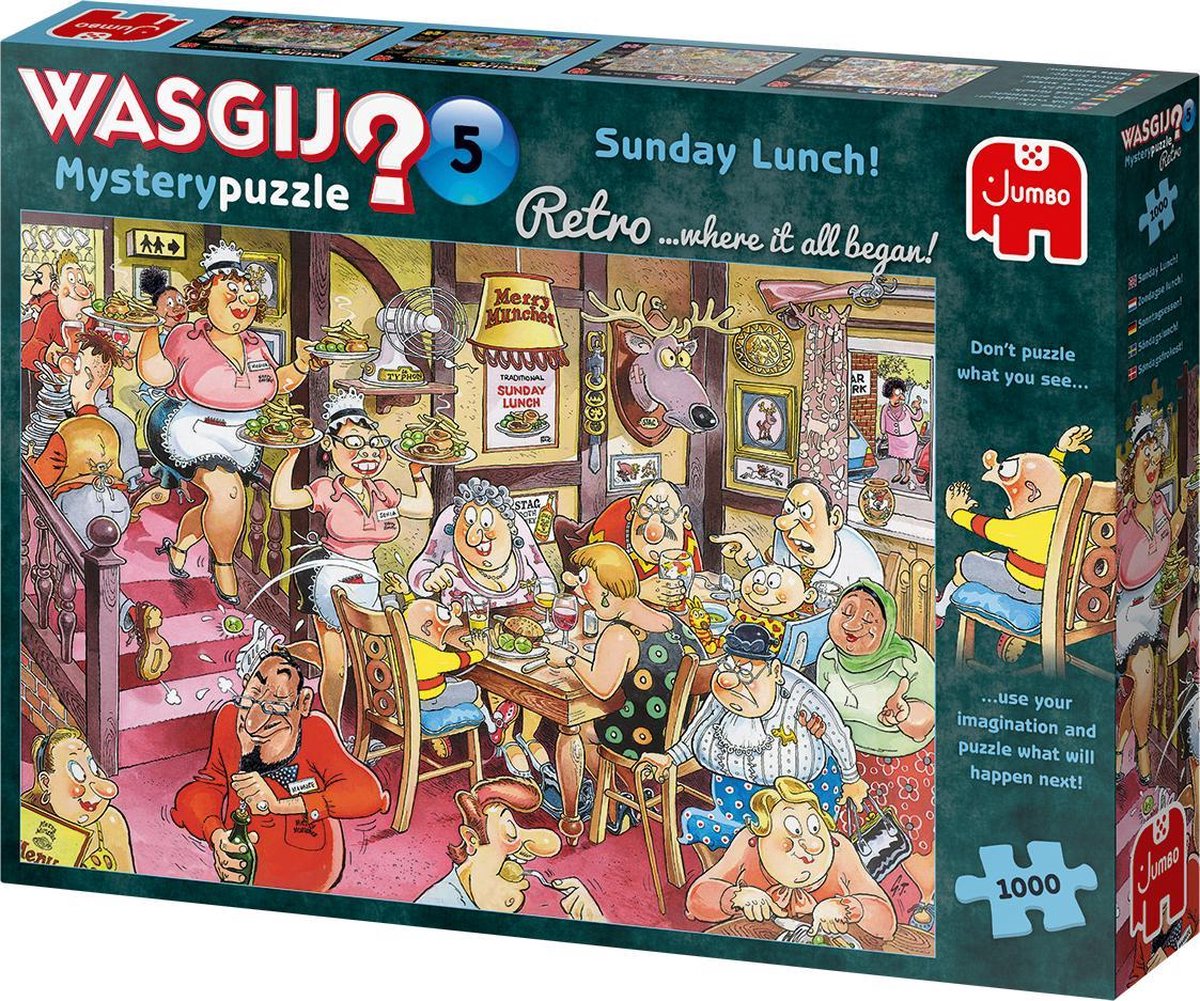 Wasgij Retro Mystery 5 - Zondagse Lunch! (1000)