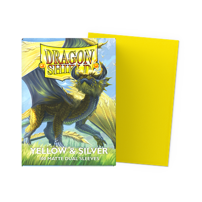 Dragon Shield Standard: Matte Dual - Yellow & Silver