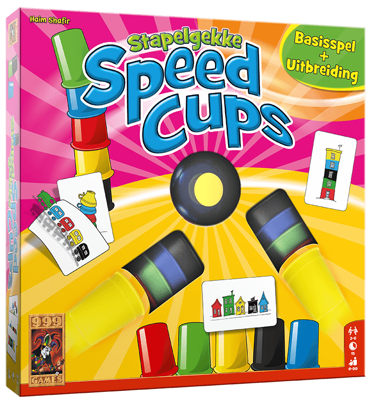 Stapelgekke Speedcups 6 spelers - Actiespel