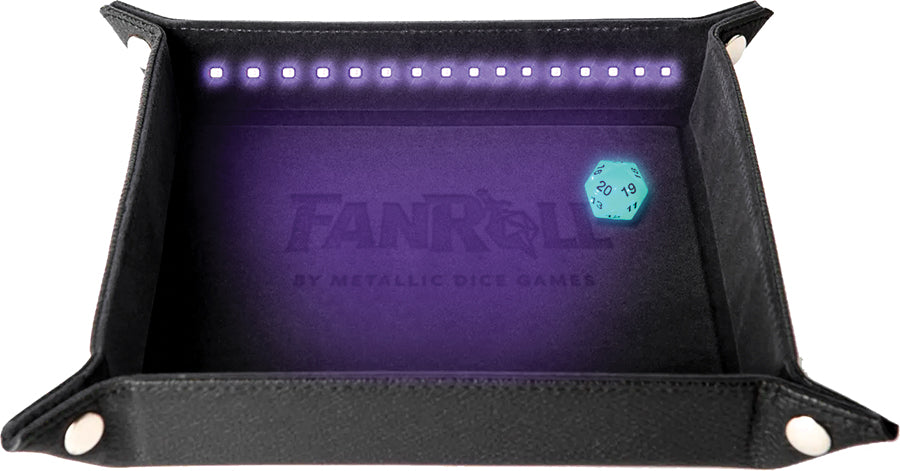 Blacklight Dice Tray met D20