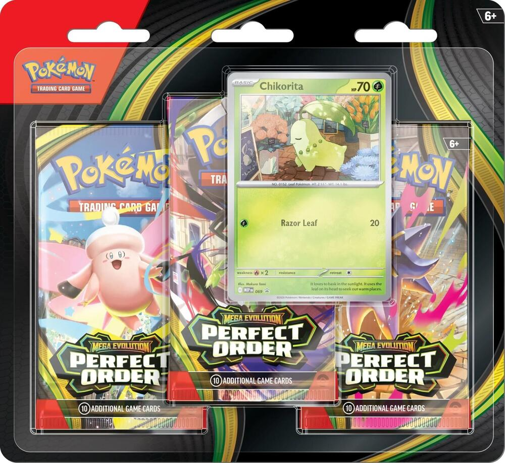 Pokemon: Perfect Order - 3 Pack Blister - Chikorita