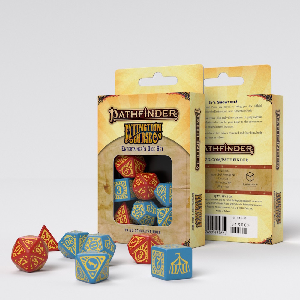 Pathfinder Extinction Curse - Entertainer''s Dice Set (7)"