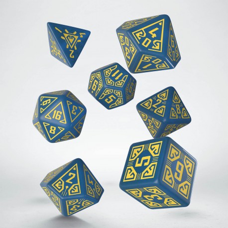 Arcade Blue & Yellow Dice Set