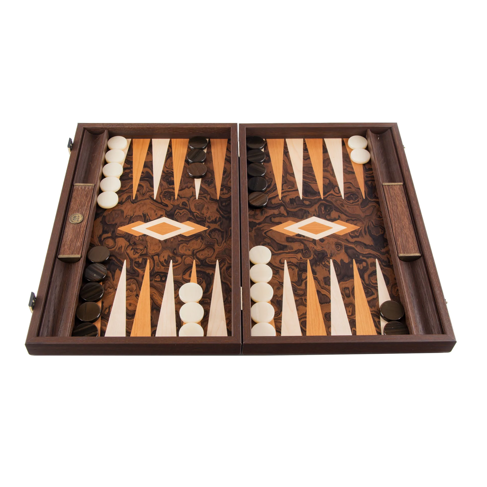Backgammon: California Walnut Burl
