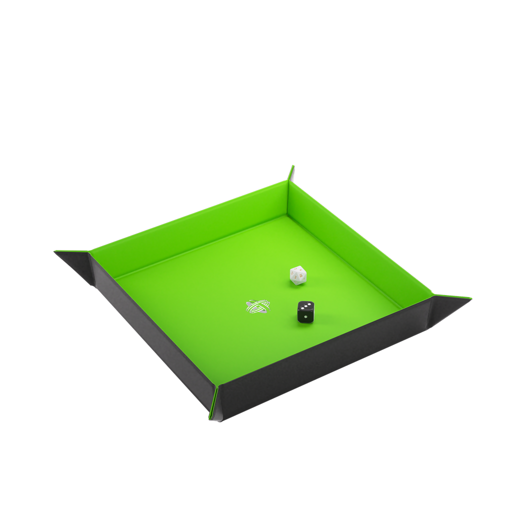 Magenetic Dice Tray Square - Black/Green
