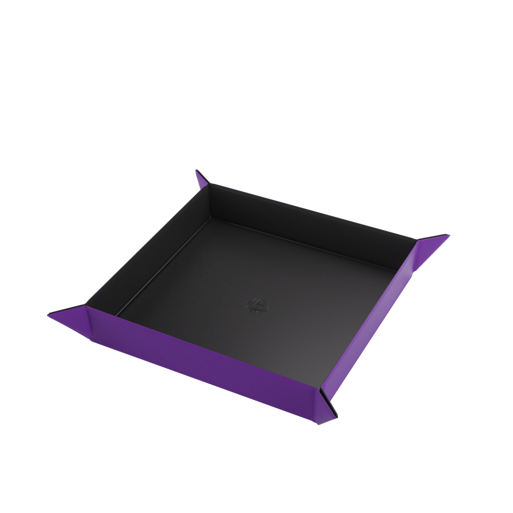 Magnetic Dice Tray Square - Black/Purple
