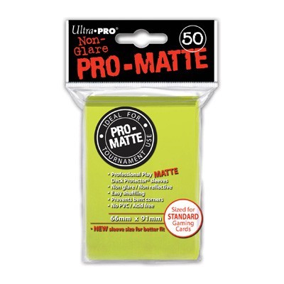 Ultra Pro - Standard: Bright Yellow Matte (50)