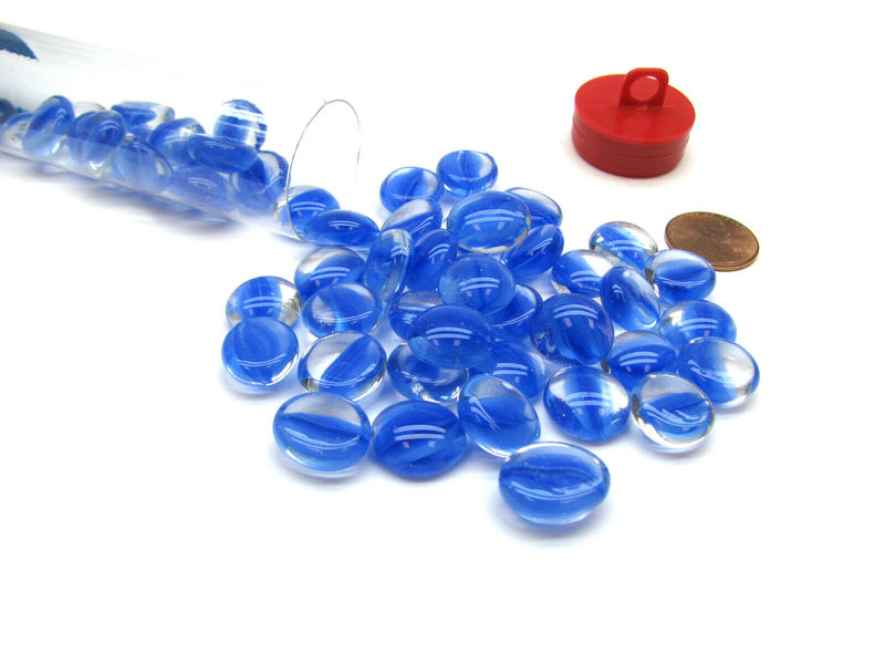 Glass Gaming Stones - Catseye Dark Blue (40+)